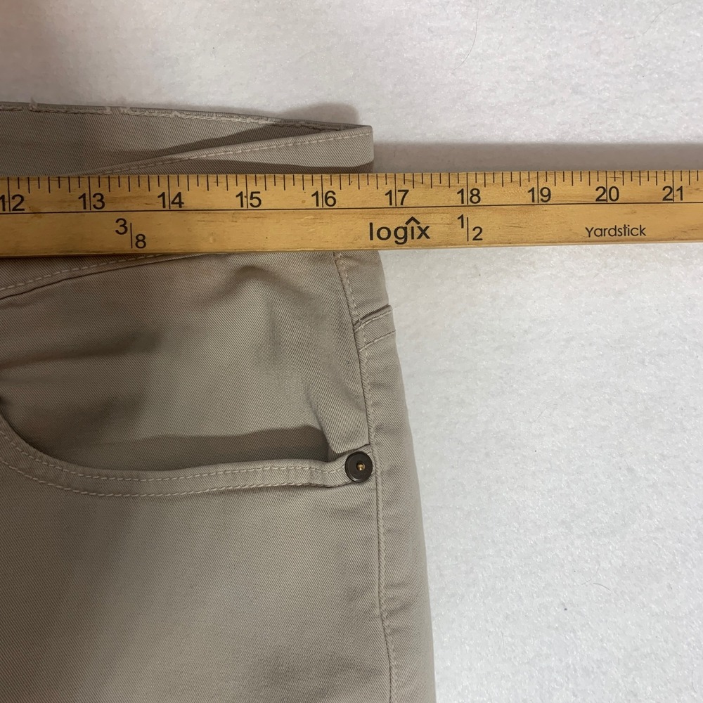 PAIGE Normandie Jeans Men's Khaki  Size 33x30 Straight Stretch Made USA - Picture 11 of 12